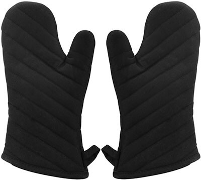 Nuovoware Black Oven Mitts
