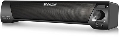 ZoomZam Bluetooth Sound Bar with dual drivers