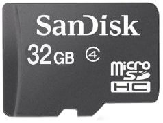 SanDisk 32GB Class 4 MicroSDHC MicroSD C4 TF Flash Memory Card