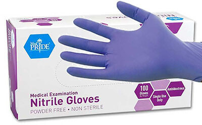 MedPride Medium Nitrile Hospital Gloves