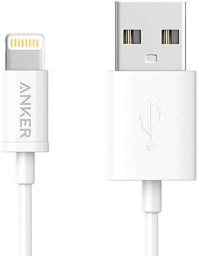 Anker Premium White iPhone Cable