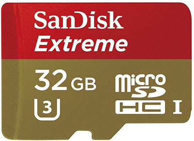 SanDisk Extreme 32GB UHS-I/U3 Micro SDHC Memory Card