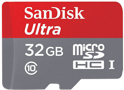 SanDisk Ultra 32GB UHS-I/Class 10 Micro SDHC Memory Card
