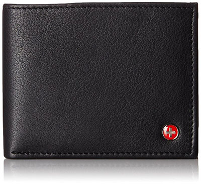 Alpine Swiss Flipout ID Trifold Hybrid Men’s Leather Wallets