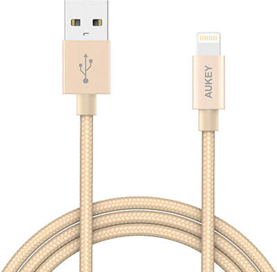 Aukey Nylon Braided iPhone Lightning Cable