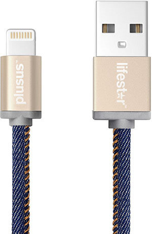 Plusus LifeStar Cross Turquoise Apple Lightning Cable