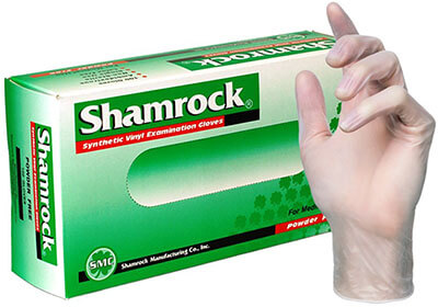 Shamrock 20211-S-bx Clear Medical Grade Exam Gloves