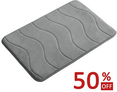 FlamingP Memory Foam Non-Slip Bath Mat