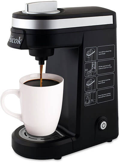 Aicok K-Cup Single Serve Coffee Capsule Machine
