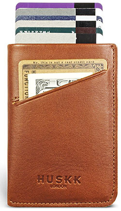 Huskk Unique 3-Pocket Slim Men’s Leather Wallets