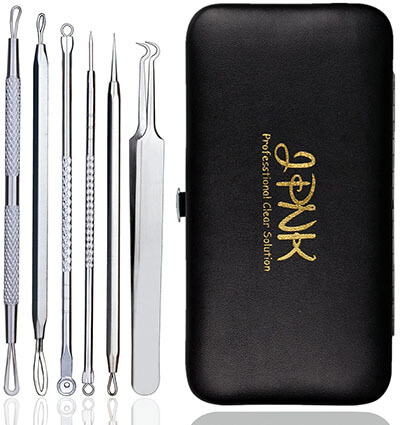 Salon & Spa Stools JPNK Blackhead Remover Tools, Surgical Grade -6 Pieces