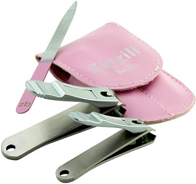 Zizzili Basics Nail Clippers - 3 Piece, Stainless Steel, Nail File