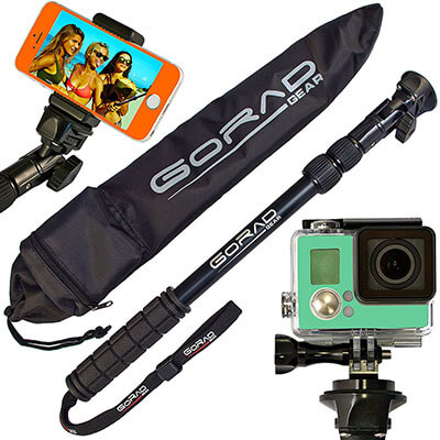 GoRad Gear Waterproof Selfie Stick