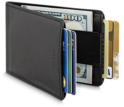 Huskk Men’s Bifold Ultra Slim Credit Card Wallet