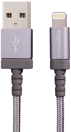 AmazonBasics Nylon Braided Apple Lightning Cable