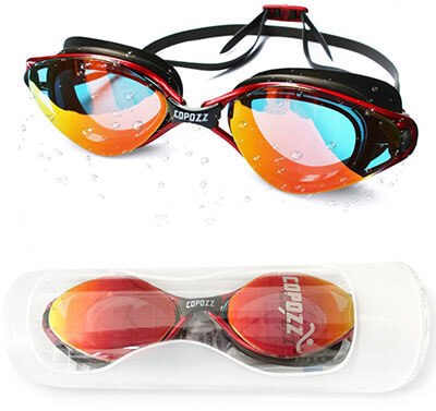 Copozz Mirrored Clear Swimming Glasses