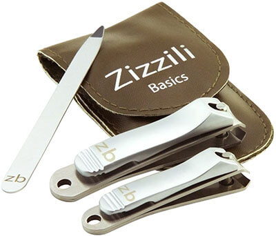 Zizzili Basics - Stainless Steel 3 Piece Nail Clipper Set