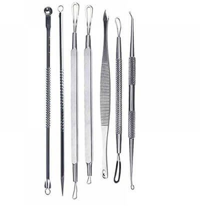 JXULE Blackhead, Comedone, Acne Extractor Remover Removal Tool Set