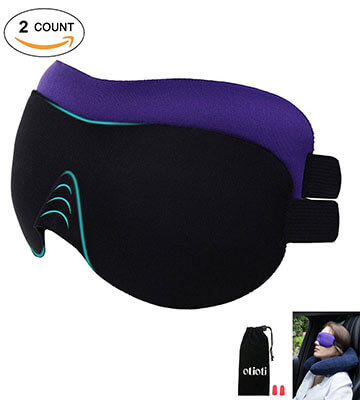 Otioti 2 Pack Contoured Sleep Eye Mask