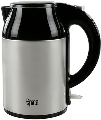 Epica Cordless Double Wall Stainless Steel Electric Water Kettle