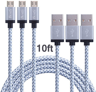 Besty Micro USB 2.0 3-Pack Cable