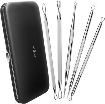 Anjou Blackhead Remover Tools, 5-in-1