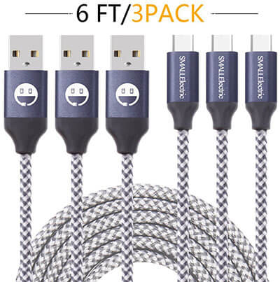 Smallelectric 3-Pack 6ft Micro USB Cables