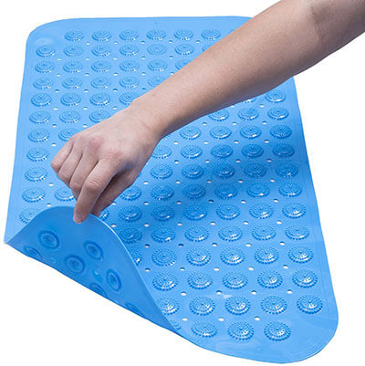 Shower and Tub Anti-Slip Long Bath Mat by Chicago Design Labs