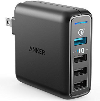 Anker Quick Charge 3.0 4-Port USB Phone Charger