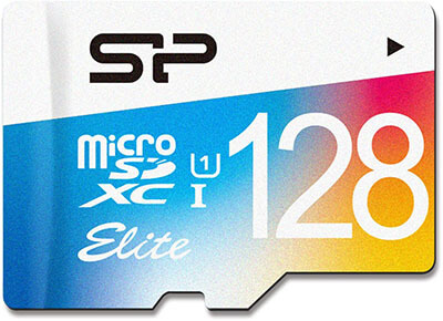 Silicon Power 128GB Elite Micro SDXC UHS-1 Memory Card - with Adapter