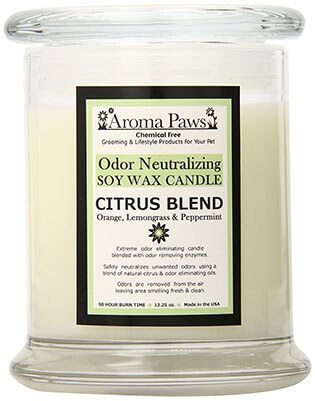 Aroma Paws Odor Soy Wax Candle, Citrus