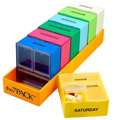 Borin-Halbich 7 Day 3 Compartment Pill Organizer