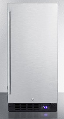 Summit SCFF1537BSS Stainless-Steel Upright Freezer