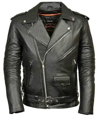 Milwaukee Leather Police Style Motorcycle Jacket