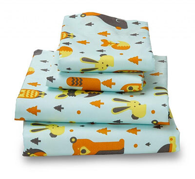 Woodland Print Luxury Bed Sheet for Kids