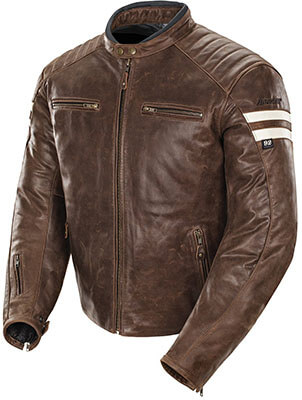 Joe Rocket Classic Leather Motorcycle Jacket for Men