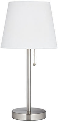 360 Lighting Flesner Brushed Steel Accent Table Lamp