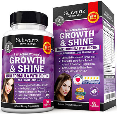 Schwartz Bioresearch Hair Growth Vitamins with Biotin