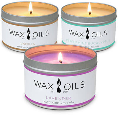 Wax and Oils Soy Wax Aromatherapy Scented Candles