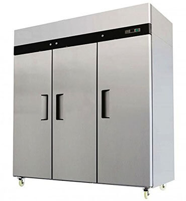 Restaurant Supplies Direct 3 Door Stainless Steel Freezer