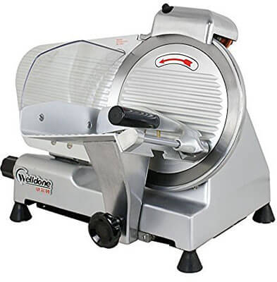 F2C Professional Stainless Steel Semi-Auto Electric Food Slicer