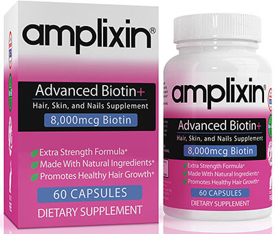 Amplixin Advanced Biotin Plus Hair and Nail Growth Supplement