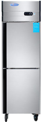 Suiling 500L 2-Door Reach Stainless Steel Upright Freezer Fridge Machine