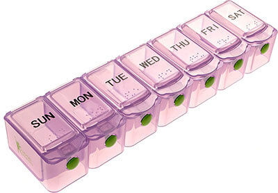 SURVIVE! Vitamins 7 Day Weekly Pill Organizer