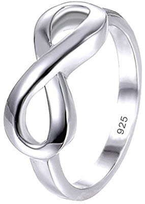 BoRuo 925 Sterling Silver, Tarnish Resistant Wedding Band Ring