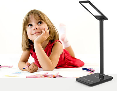 MulcolorLED Desk Lamp, Holan 8W Eye-Care Desk Light