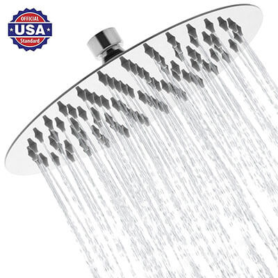 Colomore 8 in Rainfall Shower Head, Stainless Steel