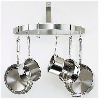 Cuisinart CRHC-22B Half-Circle Wall-Mount Pot Rack