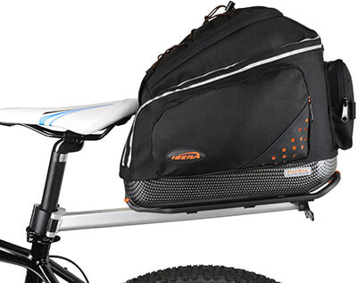 Ibera PakRak Quick-Release Commuter Bicycle Trunk Bag