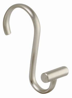 InterDesign T-Bar Satin Shower Curtain Hooks